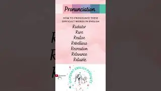 How to Pronounce these Difficult Words in English 