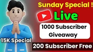 Sunday Special🥳Live Promotion 1 मिनट में 200SubscriberFree