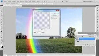 Cómo agregar un arco iris en fotos en Photoshop