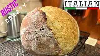 Crusty Italian Bread | Rustic Easy No Knead