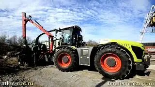 CLAAS + JENZ HEM 583 + Grab: Лесозаготовка Timber Wood