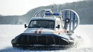 на воздушной подушке, вылетел на ура