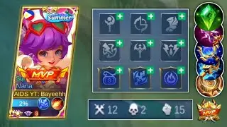 NANA BEST BUILD AND EMBLEM SET 2023 THIS NEW SEASON 28 🔥| MLBB