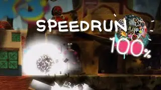 LittleBigPlanet - 4P All Prize Bubbles Speedrun Route (Boom Town)