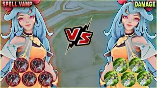 CICI SPELL VAMP BUILD VS CICI DAMAGE BUILD ~ MLBB