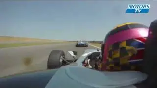 crash in the second Formula Palmer Audi race