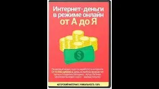 Интернет-деньги в режиме онлайн от А до Я