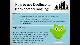 How to use Duolingo to learn another language.