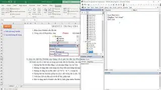 Chương 4: TÌM HIỂU VỀ MODULE TRONG VBA  - Bài 4: Lưu ý khi đặt tên Macro