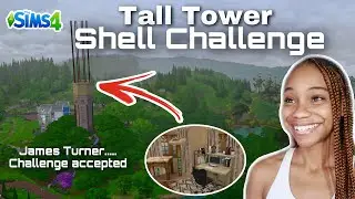 Building an EXTREMELY  Tall House in The Sims 4 | James Turner Shell Challenge
