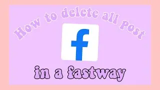 How to delete all post in fb in a fast way(fb lite) || Anne Couffaine
