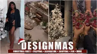 DESIGNMAS DAYS 8-10 | MY ANNUAL CHRISTMAS PARTY + PREPPING FOR THE PARTY + SHOPPING + etc | iDESIGN8