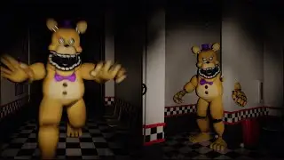 BIG FREDBEAR IS STARVING AND WANT TO EAT ME (Those Night at Fredbear) (Part 2)