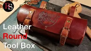 Leather Round Tool Bag / Bicycle Bag - Leatherworking