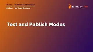 Test and Publish Modes