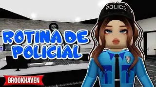 ROTINA de UMA POLICIAL! | Brookhaven Roblox | AliceMinePlay