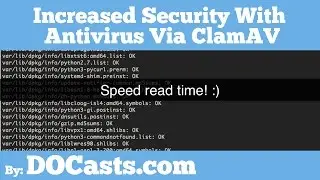 Increased Security With Antivirus Via ClamAV | DOCasts | Digital Ocean Screencasts |