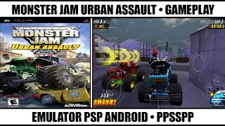 Monster Jam Urban Assault Gameplay PPSSPP | Best PSP Games | Emulator PSP Android