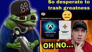Sony fanboy guy is coping hard by trashing Starfield and saying it looked mid