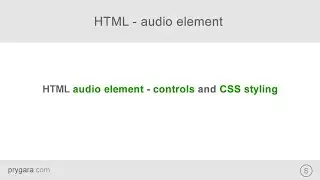HTML - how to embed audio, add controls and style with CSS