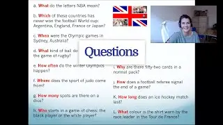 🇬🇧 Question forms in English ! Level B1, Lesson 1
