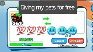 Givingaway my pets in Pet Sim X (read desc)