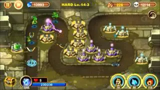 Castle TD 14-3 HARD, 3 STARS!!!! Walkthrough