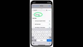 Create shortcut to create a reminder when an SMS arrives