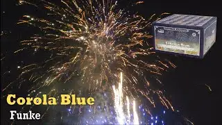 Corolla Blue | 100 shots Golden firework rain | Funke | 1,2"
