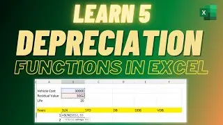 5 Excel Depreciation Functions You Need to Know: SLN, SYD, DB, DDB, VDB