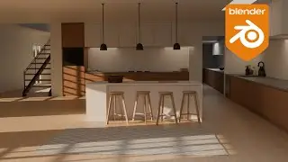 Creating a Kitchen in Blender 3D | Timelapse