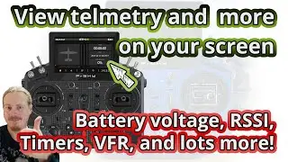 Setting up telemetry and sensor widget screens on ETHOS