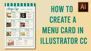 How to create a menu card in illustrator CC