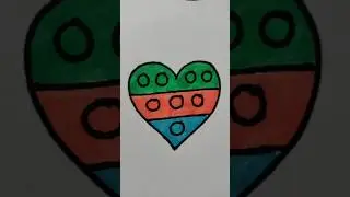 Drawing heart puzzle for kids #kidsvideo #viral #reels #shorts  #trending #art #satisfying #draw