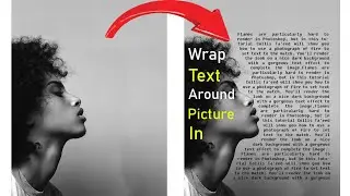 Wrap Text Around Picture  In | Text Photoshop