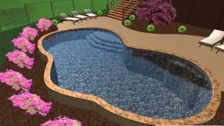 A 3-D walk through design by Hilltop Pools and Spas, Inc.
