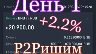 День 1. P2P торговля. Сколько заработал?