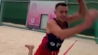 beach volley, slowmo 240fps to 60fps