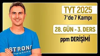 ppm DERİŞİM | 28.Gün 3. Ders  | 34 Günde TYT Kimya Kampı | 2025