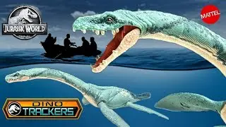 Mattel Jurassic World Dino Trackers Gigantic Trackers Elasmosaurus Review!!!