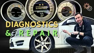 Wheel speed sensor replacement - #ABS ESP #fault diagnosis and #repair - #Mercedes c class #w204