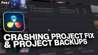 DaVinci Resolve | Crashing Project Fix and Project Backups