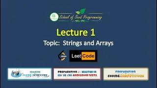 Cracking the coding Interview Lecture #1  Arrays and Strings