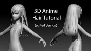 3D Anime Hair Modelling Tutorial - Blender (Commented Version)