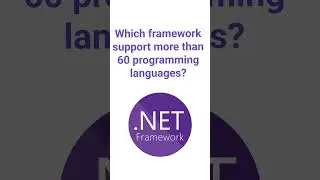 which framework support more than 60 programming language?
