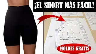 COMO HACER EL SHORT MÁS FACIL DEL MUNDO PASO A PASO! *MOLDES GRATIS EN VARIAS TALLAS* - ByMariG