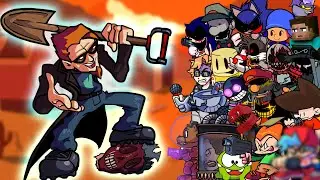 FNF Playing With Scissors (VS Postal) But ALL the Characters Sing Together 🎤 Apocalypse Friday
