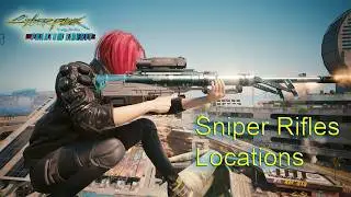 Cyberpunk 2077 TOP POWERFUL SNIPER RIFLE LOCATIONS 2 ICONICS SPARKY + Glitch