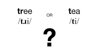 TREE or TEA? (/tɹi/ or /ti/) English pronunciation listening practice training with minimal pairs
