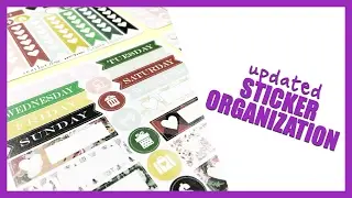 Planner Sticker Organization (UPDATED)